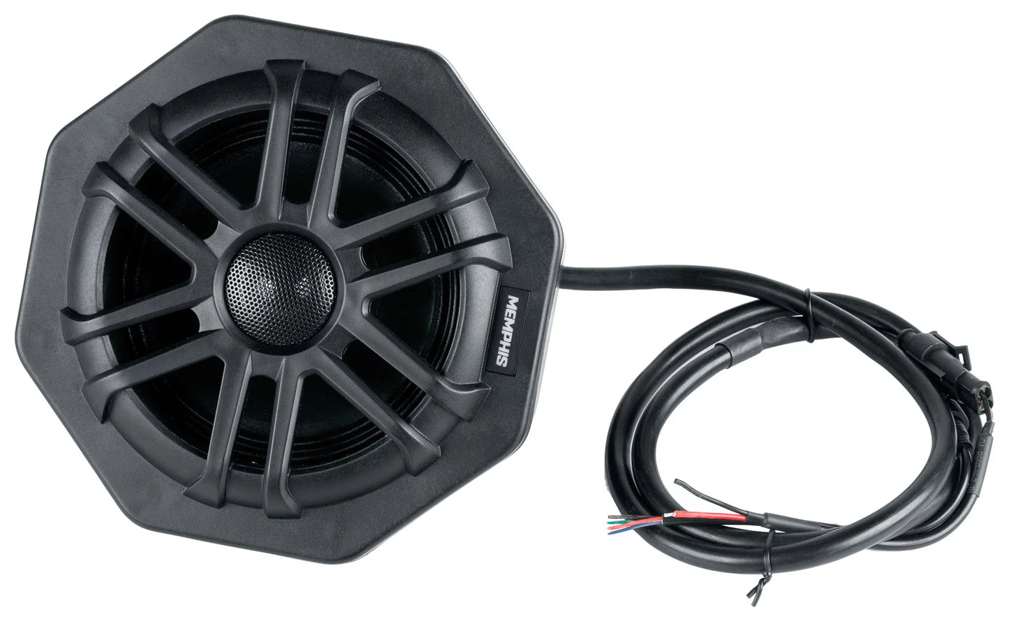 (2) Memphis Audio GEN65FE Pods+LED Tower Speakers+Amp For year+ Polaris General